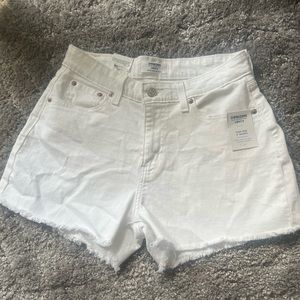 White Levi Shorts Size 8